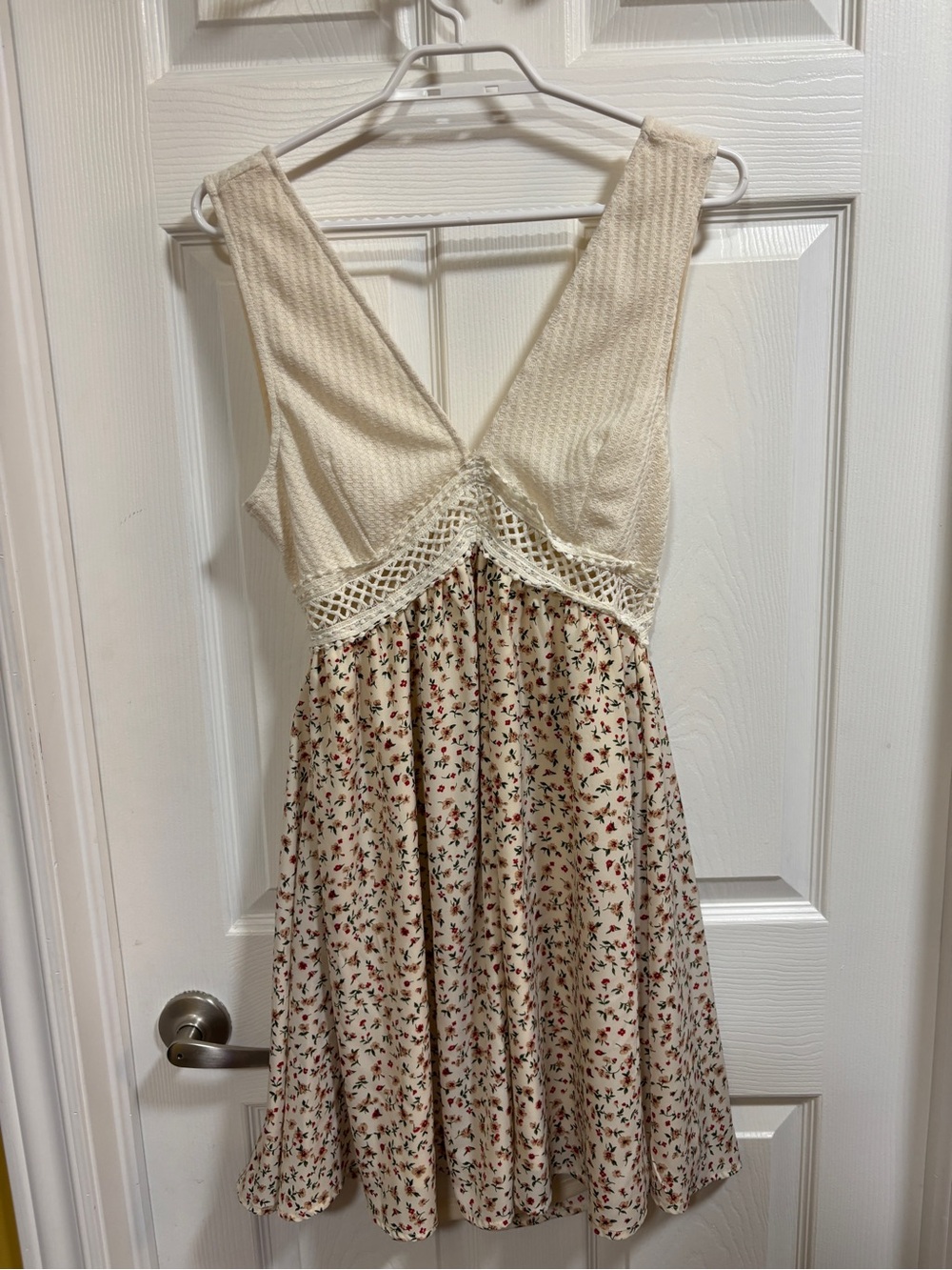 Cupshe - Cream Floral Summer Dress